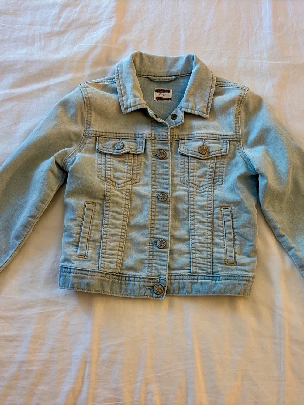 GAP Light Blue Kids Denim Jacket - Button Front